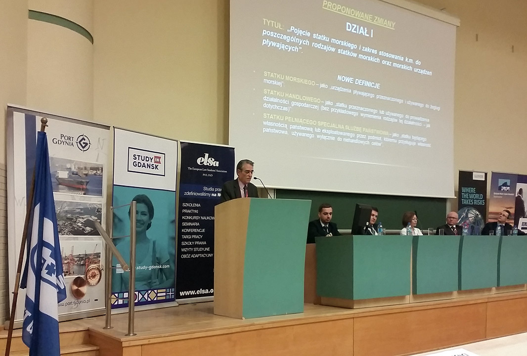 Wystąpienie mec. Michała Rzeszewicza z Komisji Kodyfikacyjnej Prawa Morskiego